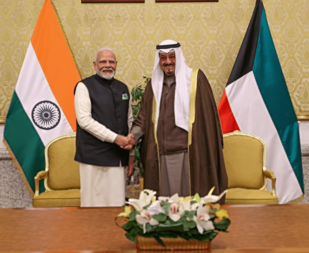 PM of Bharat honoured with Kuwait's highest honour, 'The Order of Mubarak Al Kabeer'